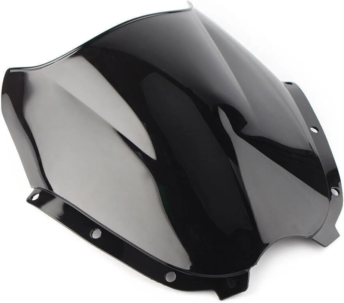 Motorcycle Front Windscreen Windshield Protection ABS Plastic Wind Deflector Screen Fit For Hyosung GT125R GT250R GT650R (Black)