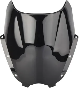 Motorcycle Front Windscreen Windshield Protection ABS Plastic Wind Deflector Screen Fit For Hyosung GT125R GT250R GT650R (Black)