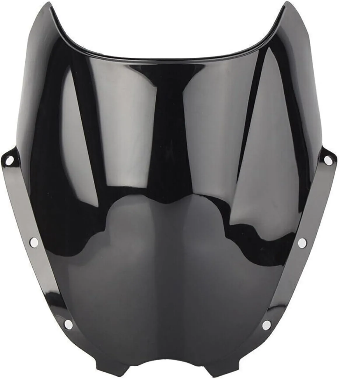 Motorcycle Front Windscreen Windshield Protection ABS Plastic Wind Deflector Screen Fit For Hyosung GT125R GT250R GT650R (Black)