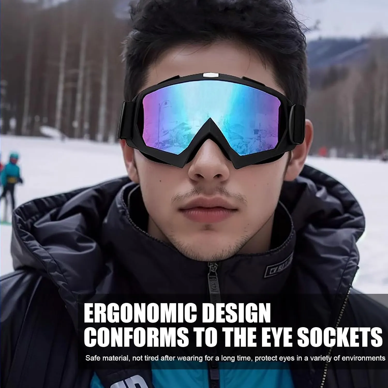 Motorcycle Goggles with Balaclava for Women Girls, Dirt Bike ATV Motocross Riding Racing Ski Goggle Safety Glasses