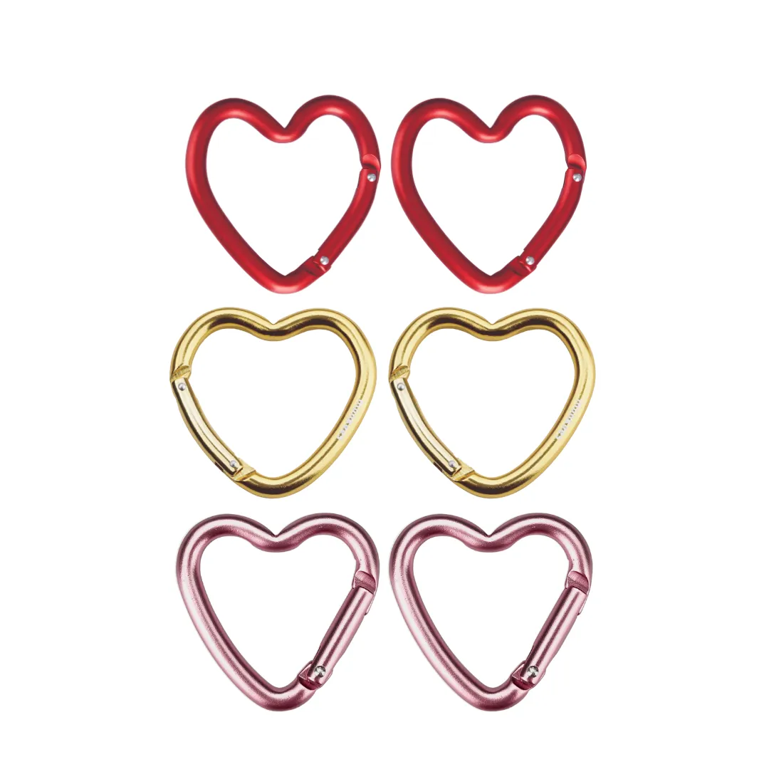 Munkees Heart Mini-Carabiner - Pack of 2