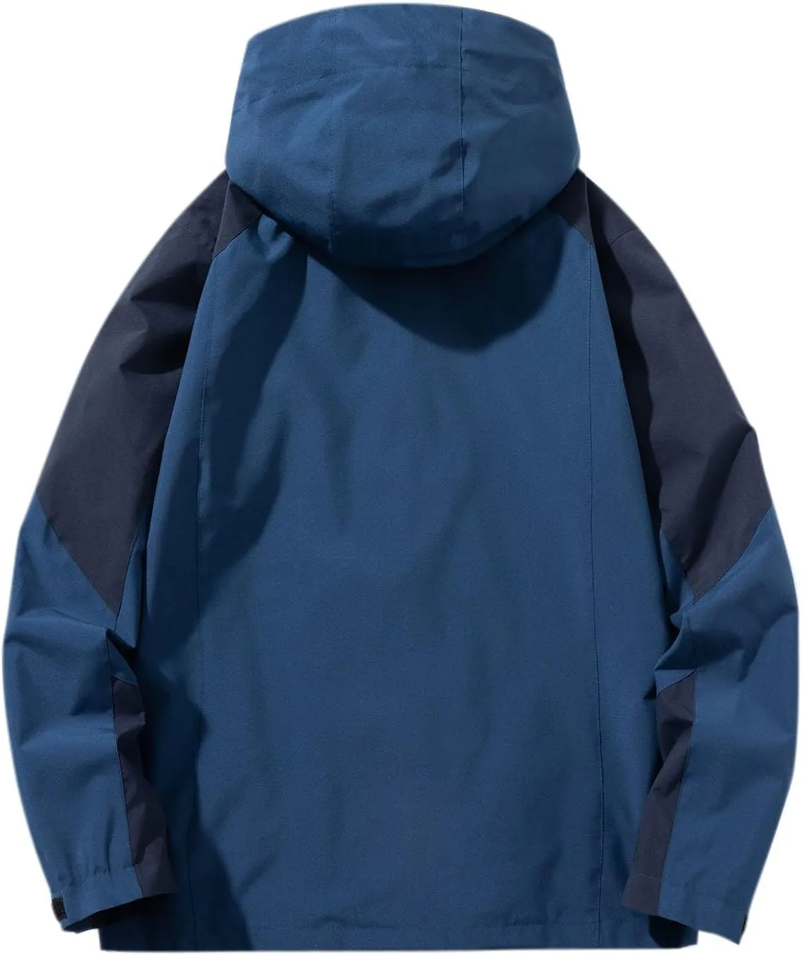 Muscularfit Men's Rain Jacket Waterproof Lightweight Rain Shell Jacket Raincoat Outdoor Sport Windbreaker Jacket Outwear Coat