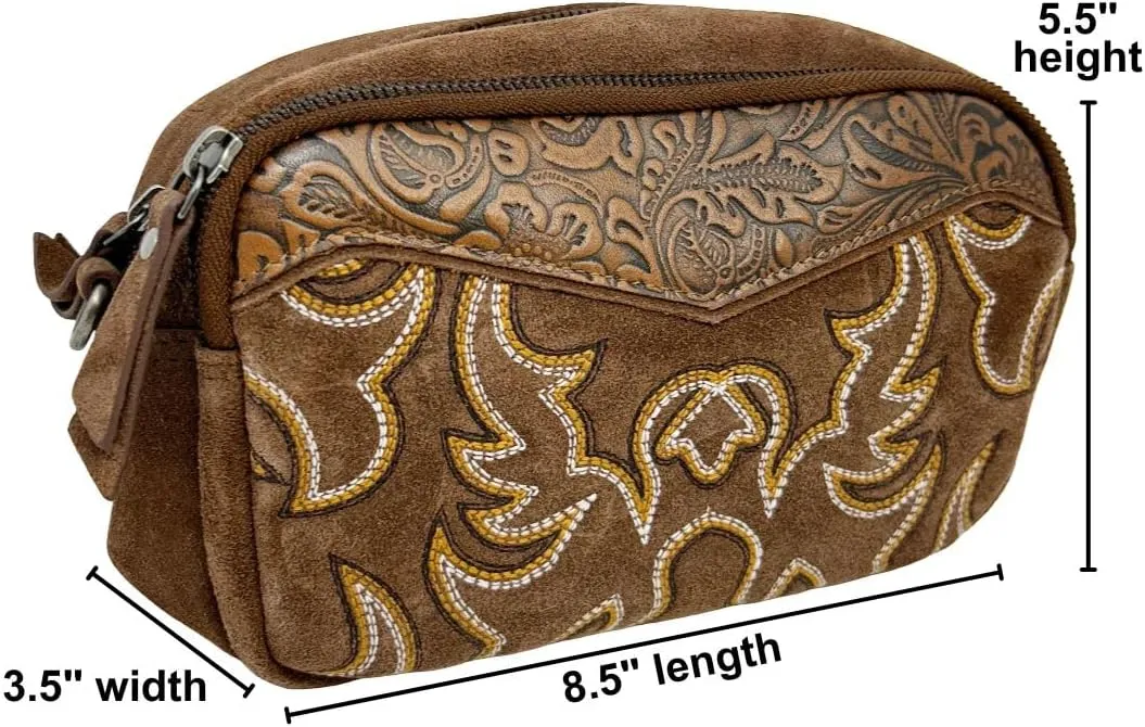 Myra Bag Western Leather Shoulder Bag for Women - Cowgirl Boho Country Crossbody Purse