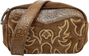 Myra Bag Western Leather Shoulder Bag for Women - Cowgirl Boho Country Crossbody Purse