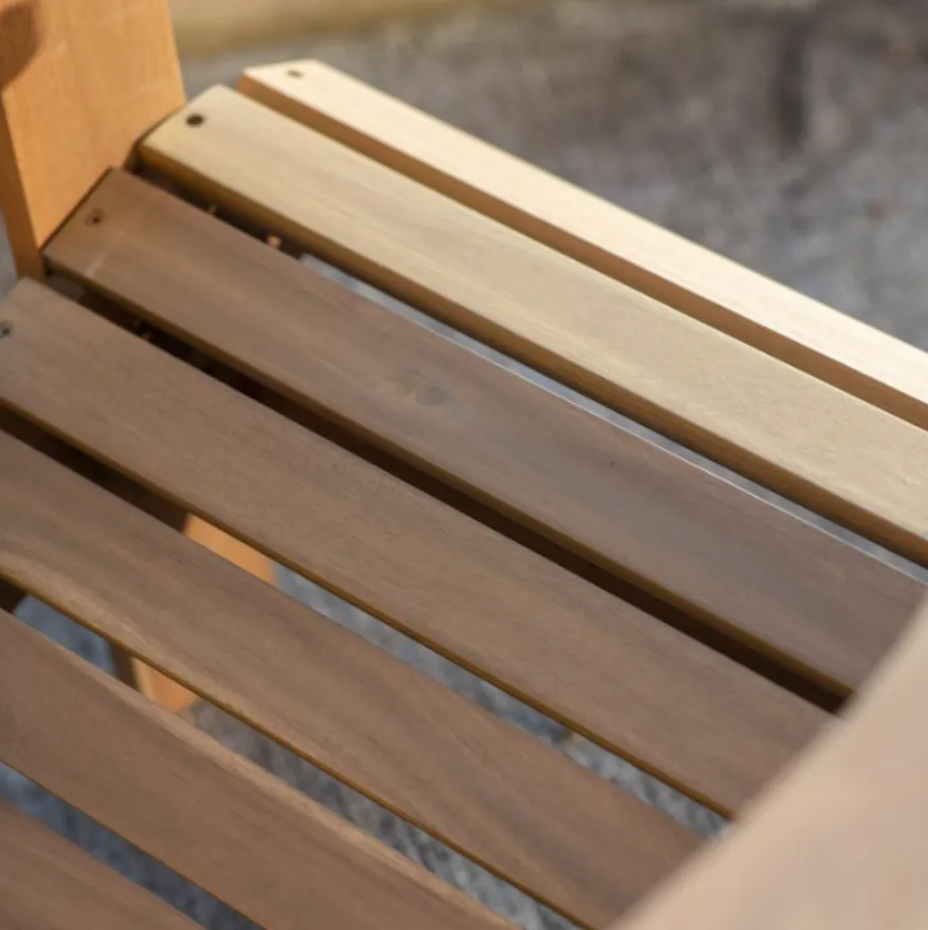 Natural High Back Foldable Garden Lounge Chair