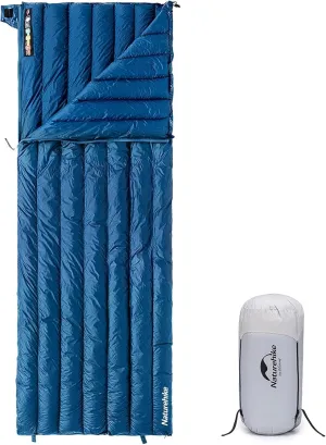 Naturehike 1.26lbs Ultralight Sleeping Bag, 650/800 Fill Power Down Sleeping Bag, 32-43℉ Compact Lightweight Envelope Sleeping Bag for Adult, Backpacking Sleeping Bag for Hiking Camping