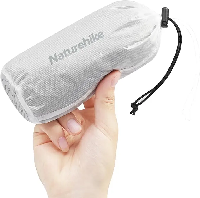 Naturehike 4.5oz Ultralight Washable Sleeping Bag Liner, Lightweight Adult Sleep Sack & Travel Sheets for Backpacking, Hotel, Camping, Hostels, ZY20