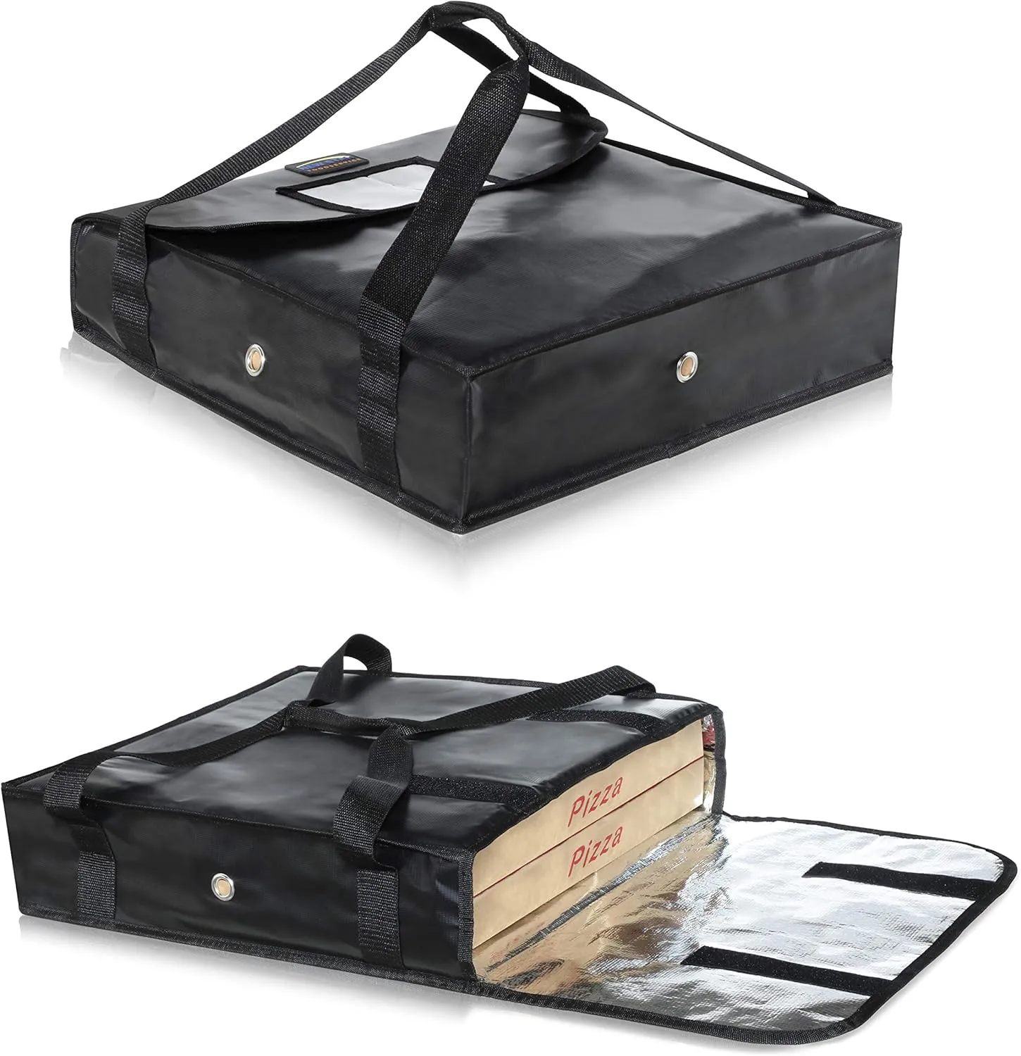 New Star Foodservice 51100 Insulated Pizza Delivery Bag, 18" by 18" by 5", Black