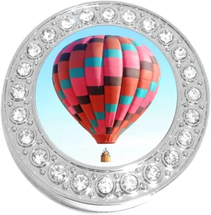 NewCharms Hot Air Balloon Purse Hanger with Bling - Keeps Your Bag Off The Floor and Folds to Fit in Your Handbag