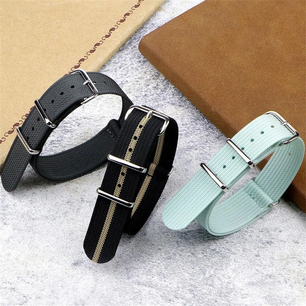 Nylon Watch Band Strap 18mm 19mm 20mm 22mm Military Ballistic Fabric Replacement Watchband Accessories