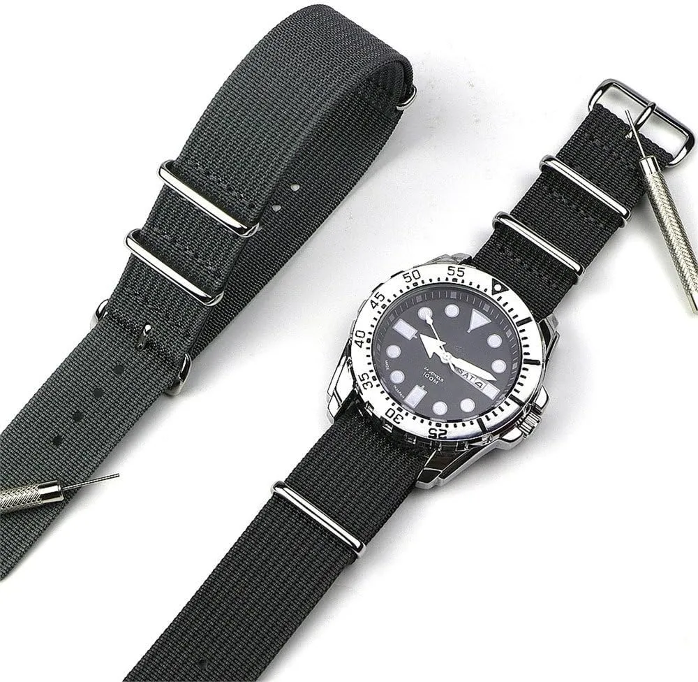 Nylon Watch Band Strap 18mm 19mm 20mm 22mm Military Ballistic Fabric Replacement Watchband Accessories