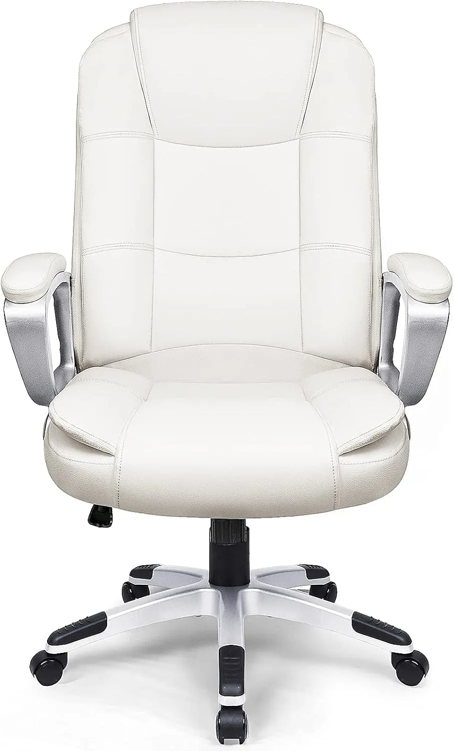 OFIKA Home Office Chair, 400LBS Big and Tall Chair Heavy Duty Design, Ergonomic High Back Cushion Lumbar Back Support, Computer Desk Chair, Adjustable Executive Leather Chair with Armrest