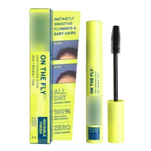 On The Fly | Hair Finishing Stick | Anti Frizz Baby Hair Fixer | Non Sticky And Non Greasy | No Hard Cast | Anti Flyaway Wand | 10ml (Pack Of 1)