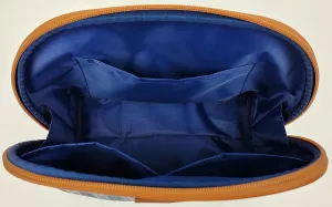 ORB Style - ANEW Cosmetic Bag-CB103NT-Stripes-Large Pouch-Navy/Tan