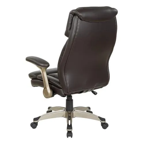 OSP Manager Leather Chair providing comfort while working at home or in your office - 418395
