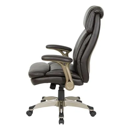 OSP Manager Leather Chair providing comfort while working at home or in your office - 418395