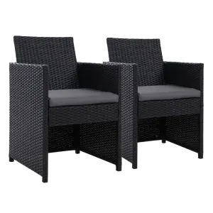 Outdoor Chairs Dining Patio Furniture Lounge Setting Wicker Garden