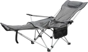 Outdoor Folding Camping Chairs, Beach Chair, Garden Chairs, Side Mesh Bags, Cup Holders, Mesh Models, Storage Bags, Foldable, Can Carry, Outing