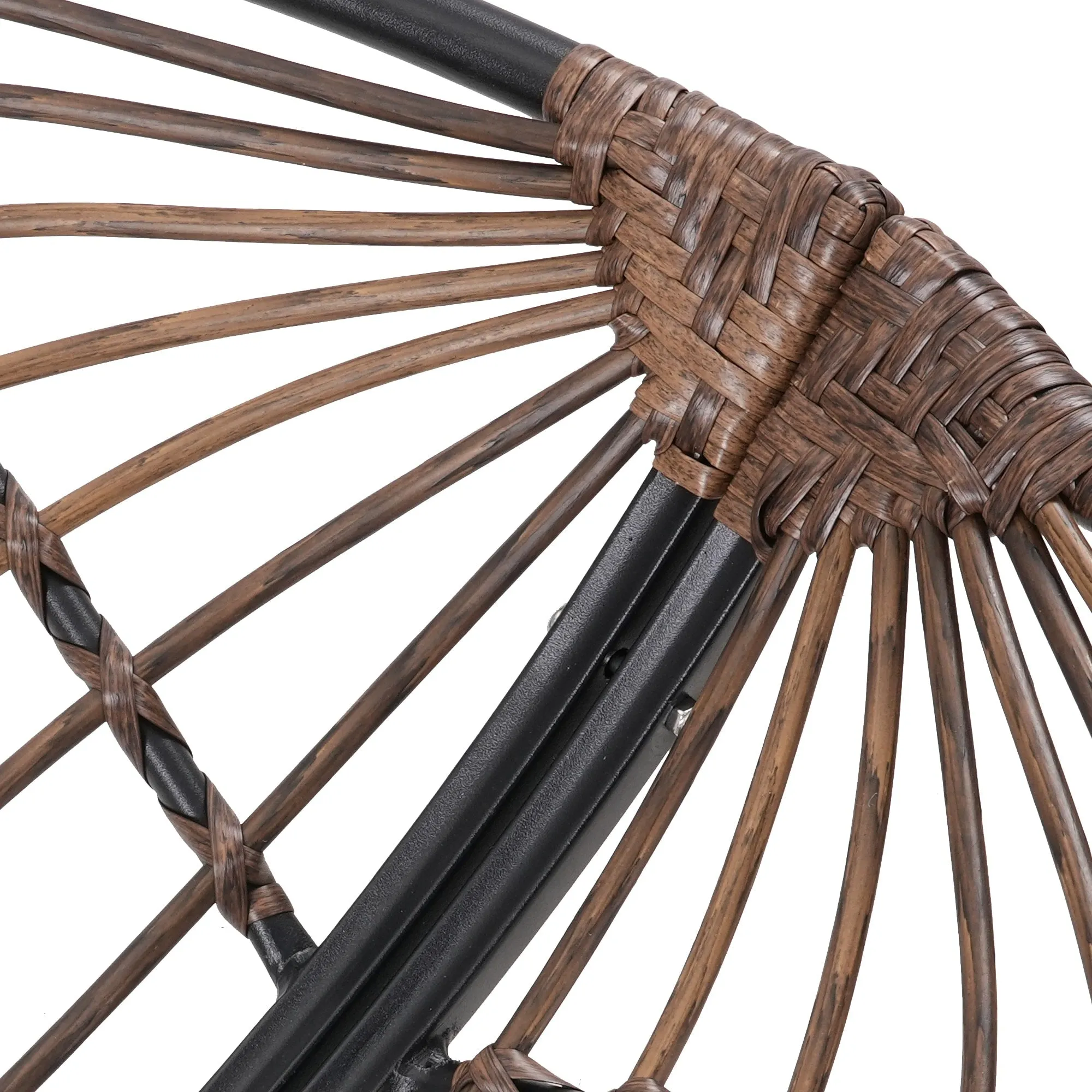 Outdoor Rocking Chair With Polyester Padded Cushion