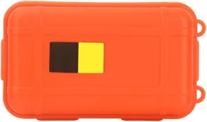 Outdoor Survival Storage Box, Waterproof Shockproof Box Plastic Tool Box Enclosure Airtight Survival Case Container Storage Travel Sealed Containers Carry Box For Camping Fishing (S, Orange)