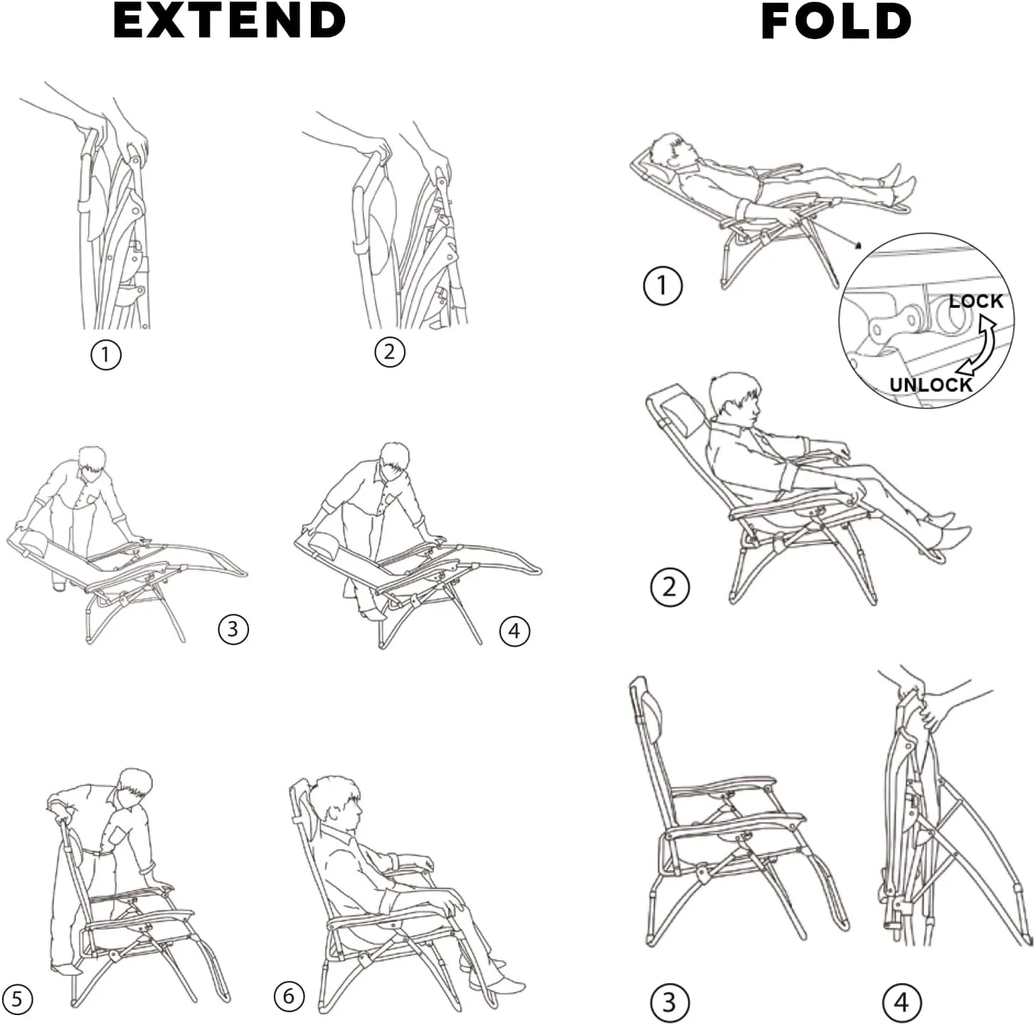 Oversized Padded Zero Gravity Lounge Chair Set of 2, Foldable Patio Anti Gravity Reclining Chairs Folding Lawn Recliner with Cup Holder for Yard, Camping, Outdoor, Support 350 LBS, Blue