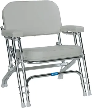 Overton's Boat Deck Chair, White