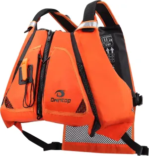 Owntop Adult Swim Vest - Adjustable Safety Strap & Premium Buoyancy for Paddle Sports, Kayaking, Canoeing, Boating
