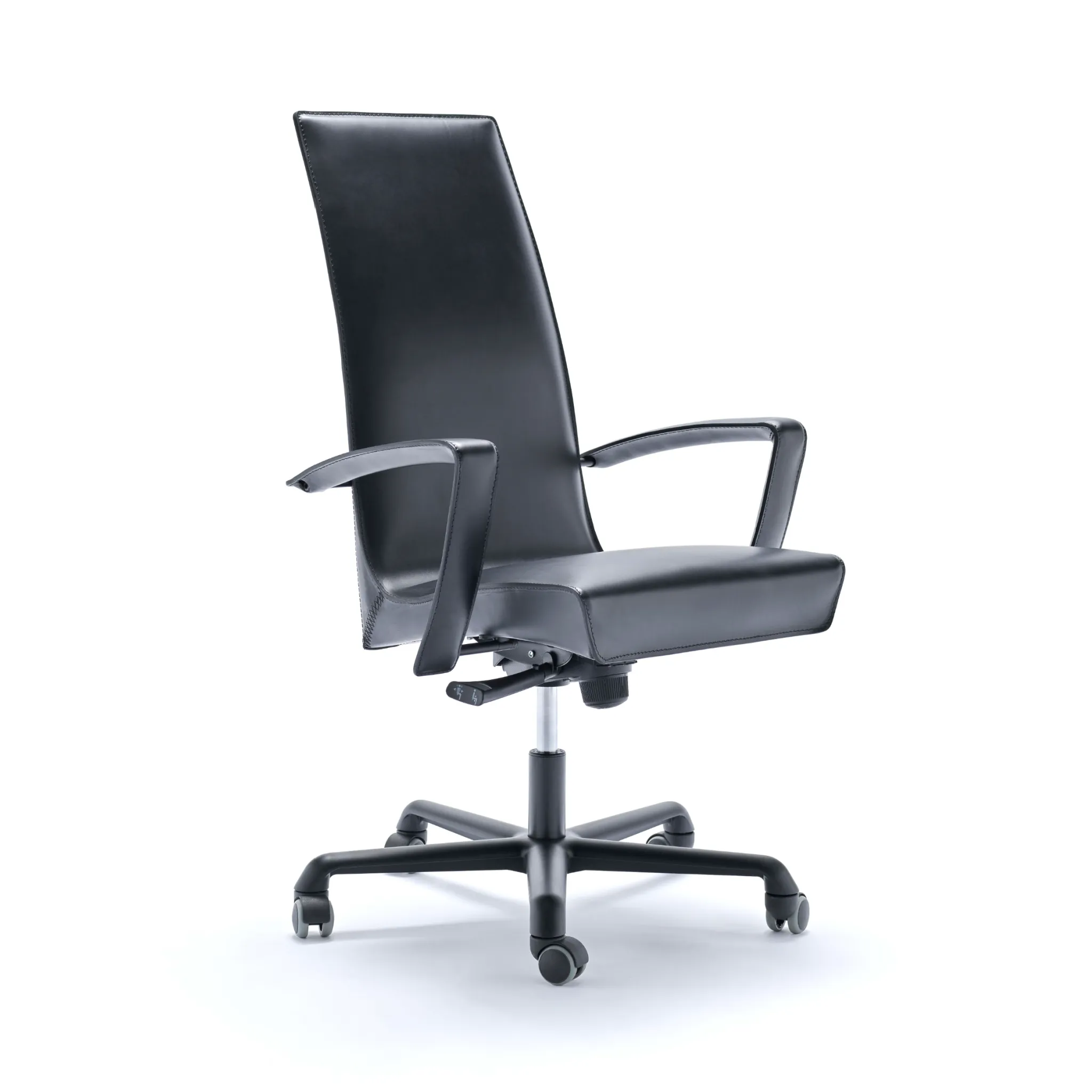 Padded Leather Swivel Office Chair | Fasem Tresor