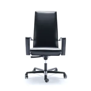 Padded Leather Swivel Office Chair | Fasem Tresor