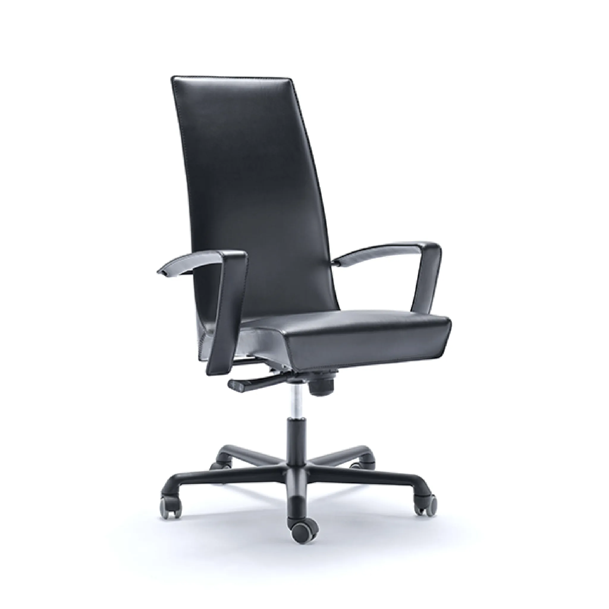 Padded Leather Swivel Office Chair | Fasem Tresor