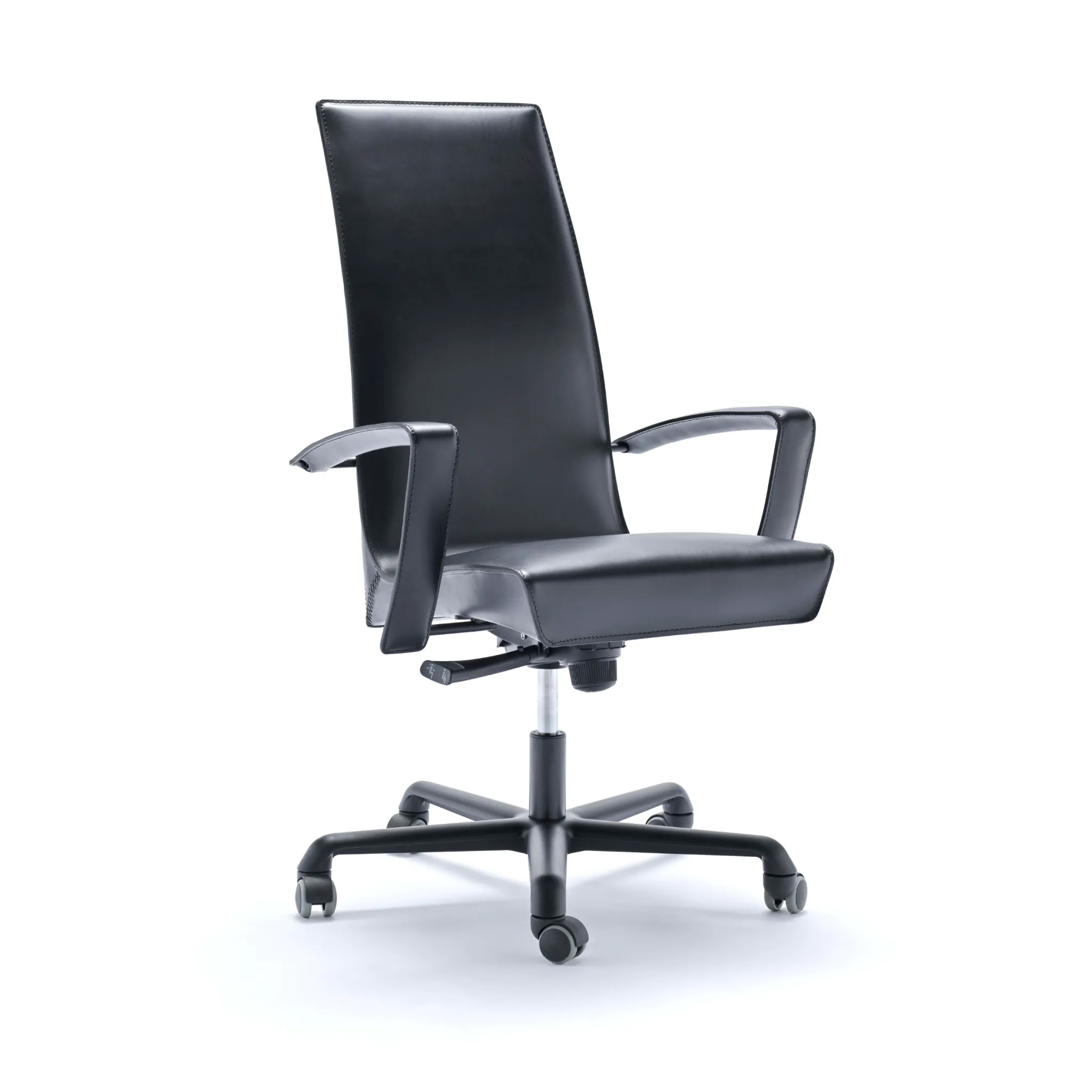 Padded Leather Swivel Office Chair | Fasem Tresor