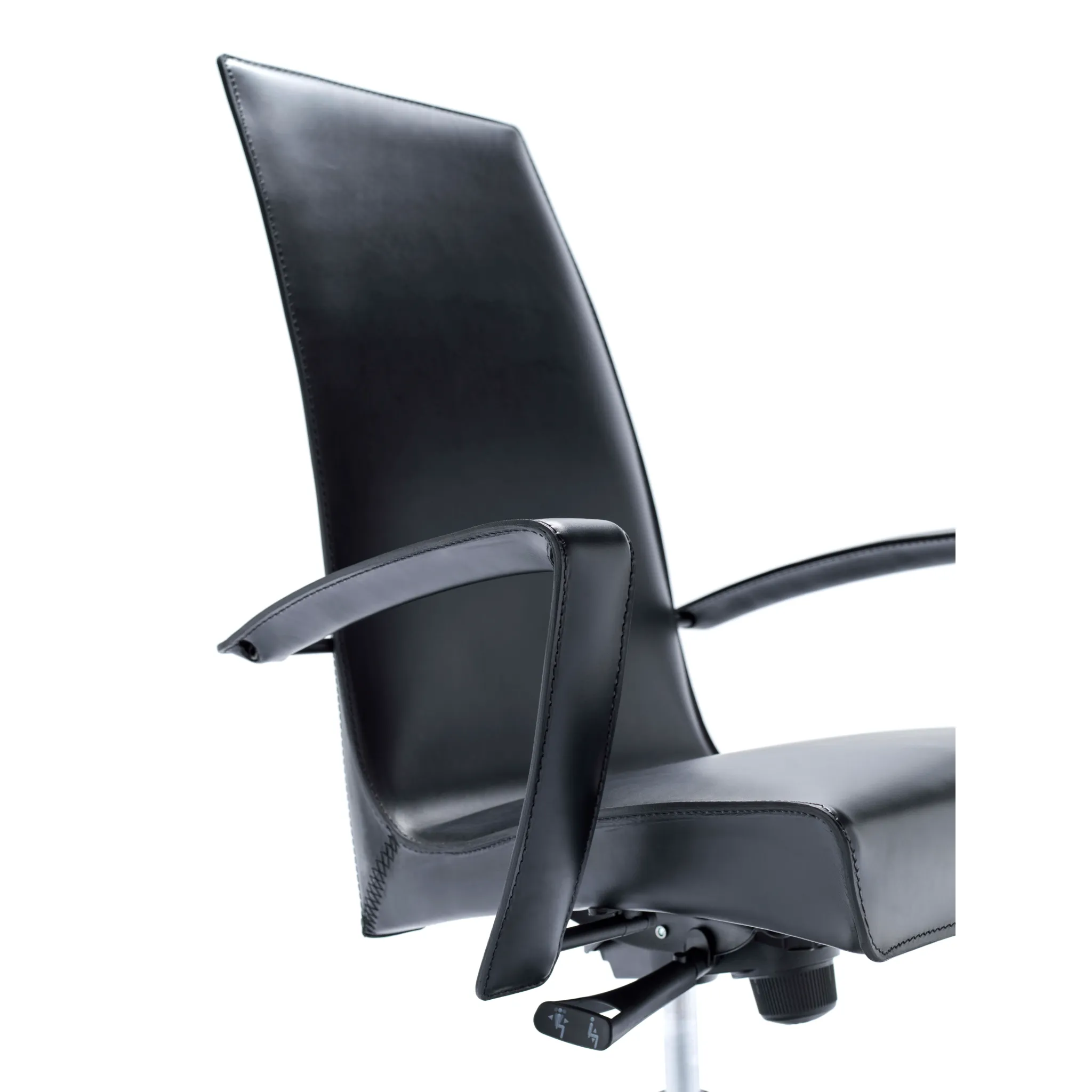 Padded Leather Swivel Office Chair | Fasem Tresor