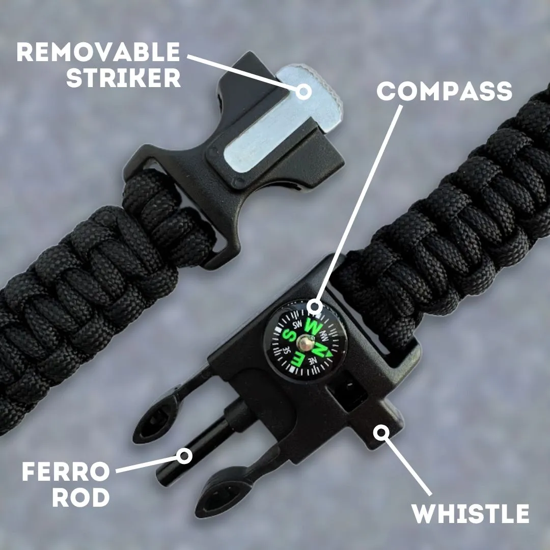 Paracord Survival Fire Bracelet