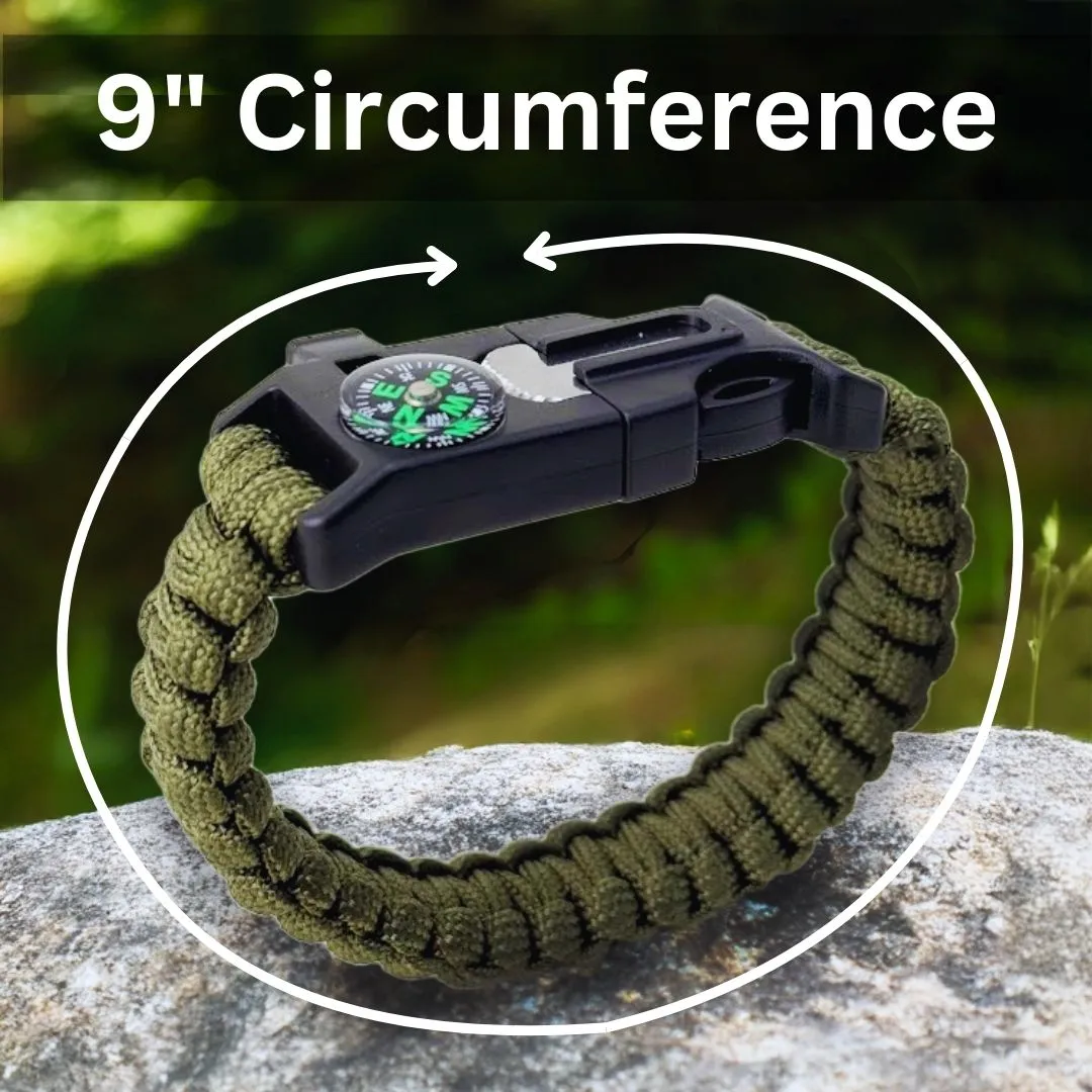 Paracord Survival Fire Bracelet