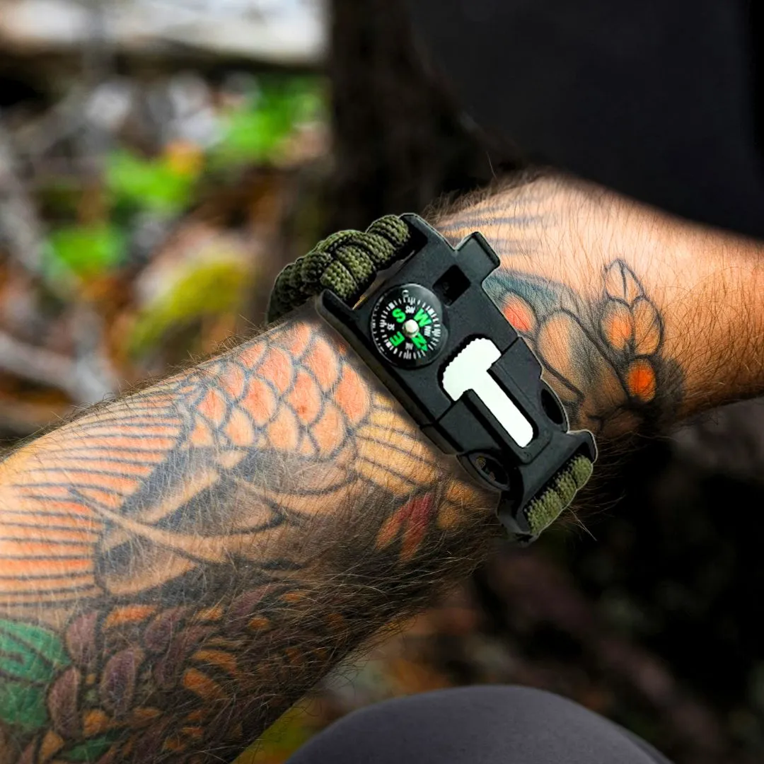 Paracord Survival Fire Bracelet