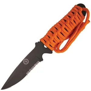 ParaKnife 3.0 FS, Orange Paracord Handle, Black ComboEdge