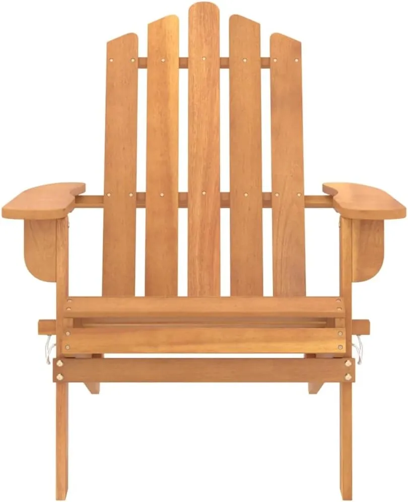 Patio Adirondack Chairs 2 pcs Solid Wood Acacia Outdoor Folding Lounge Chairs for Patio, Garden, Lawn, or Terrace, Comfortable & Durable Foldable Chairs for Relaxing Outdoors