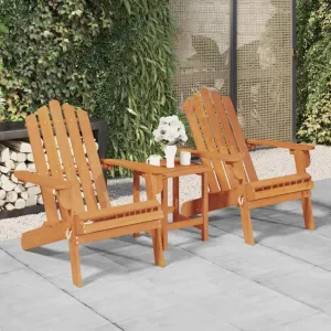 Patio Adirondack Chairs 2 pcs Solid Wood Acacia Outdoor Folding Lounge Chairs for Patio, Garden, Lawn, or Terrace, Comfortable & Durable Foldable Chairs for Relaxing Outdoors
