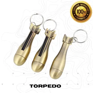 Permanent Match Flint Metal Keychain Lighter