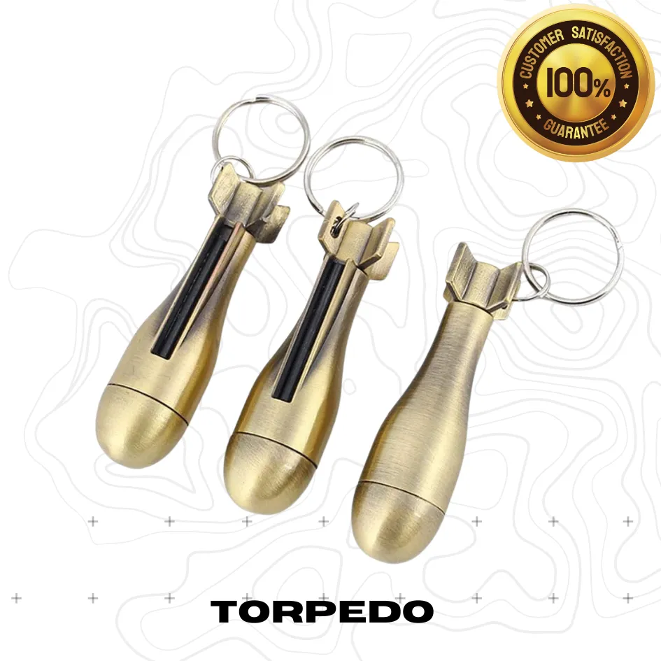 Permanent Match Flint Metal Keychain Lighter