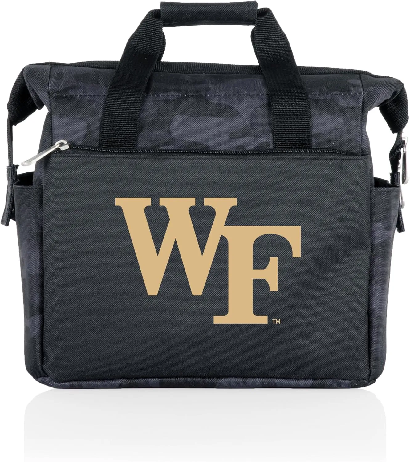 Picnic TIME NCAA Wake Forest Demon Deacons On The Go Lunch Bag Cooler, Soft Cooler Lunch Box, Insulated Lunch Bag, (Black Camo)