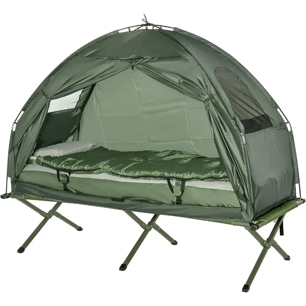 Portable Camping Cot with Sleeping Bag
