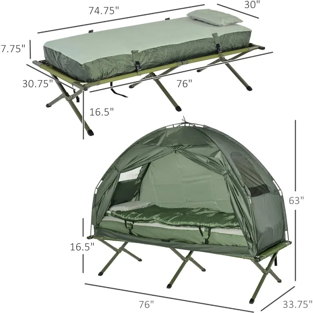 Portable Camping Cot with Sleeping Bag