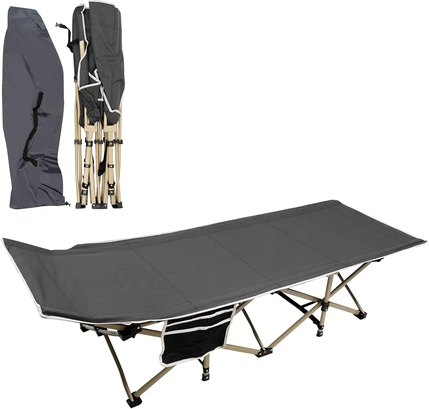 Portable Folding Camping Cot for Adults - Compact Sleeping Cot for Camping, Hunting, and Travel - Comfortable Tent Cot Design