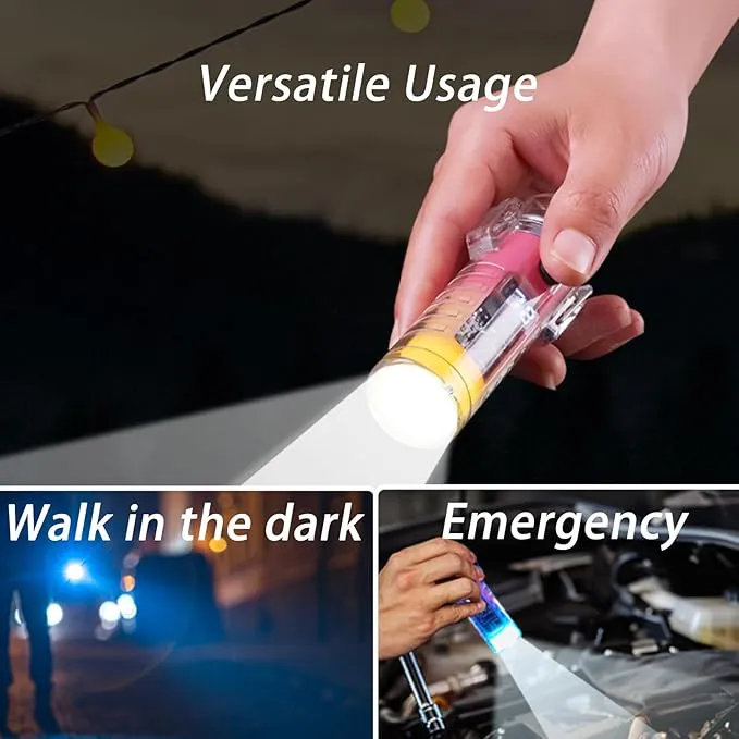 Portable Gradient Color Electric Lighter with Flashlight