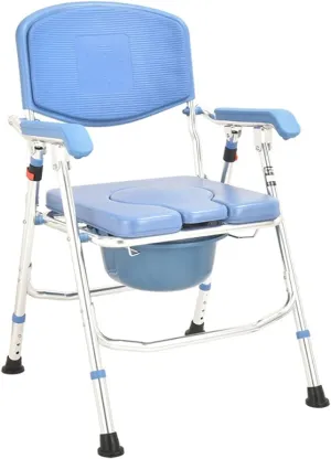Portable Mobile Toilet Chair, Movable Toilet Chair for Adults/Women/Tent/Elderly Car-Mounted Mobile RV Camping Travel Toilet, with Adjustable and Foldable Function for Indoor/Outdoor