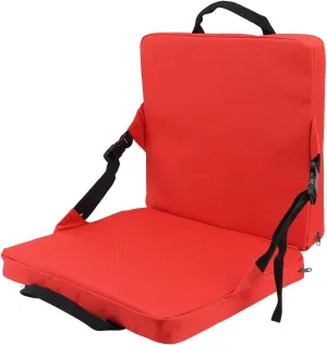 Portable Outdoor Chair Cushion with Adjustable Buckle, Foldable Stadium Seat Cushion for Sports Events, Outing, Travelling, Hiking, Fishing