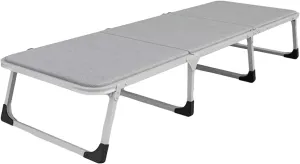Portable Steel Pipe Foldable Camping Bed with Pulley Single Portable Folding Camping Cot Breathable Folding Guest Bed for Adults Comfortable