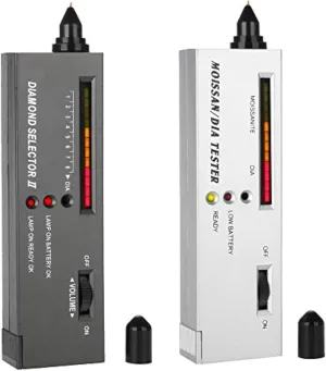 Professional Jeweler Selector Portable LED Audio Selector II with Moissanite Tester, 2 Manuals, 2 Trays