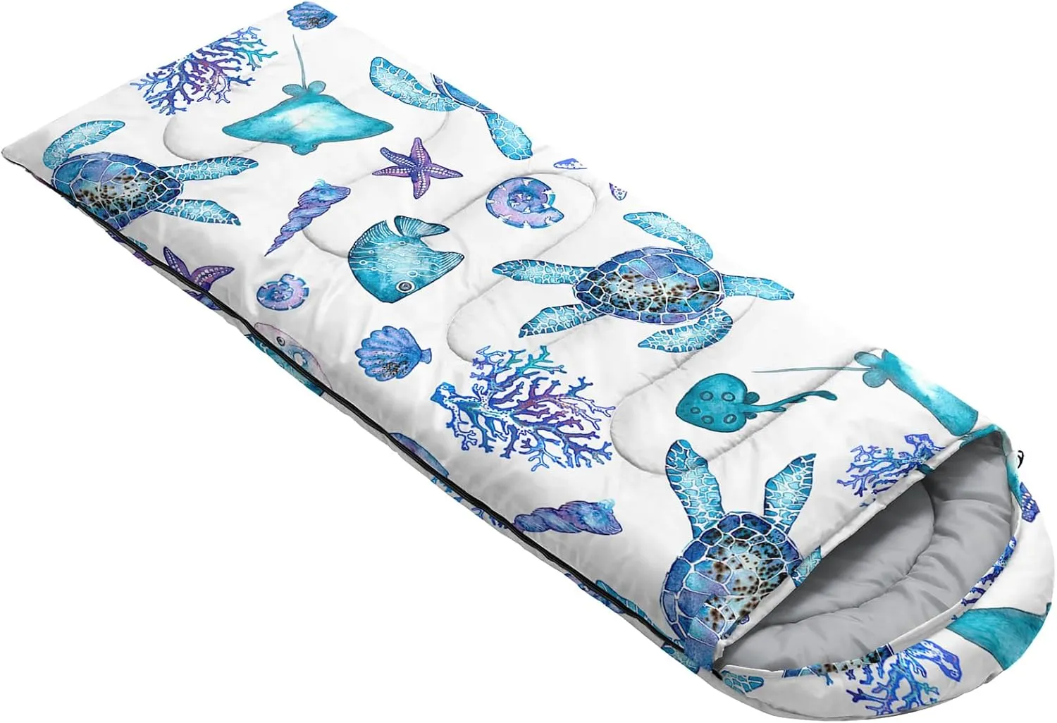 QOOMO Camping Sleeping Bags,3 Season Warm & Cool Weather,Lightweight,Waterproof Sleeping Bags for Adults & Kids,Traveling,and Outdoors,Camping Gear Equipment